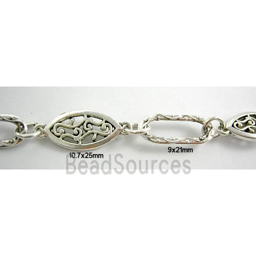 Antique Silver Alloy Chain