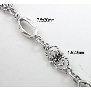 Antique Silver Alloy Chain