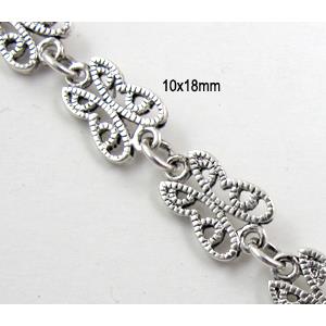 Antique Silver Alloy Chain