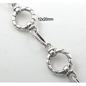 Antique Silver Alloy Chain