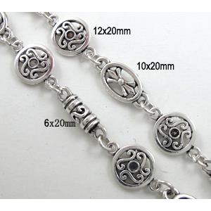 Antique Silver Alloy Chain