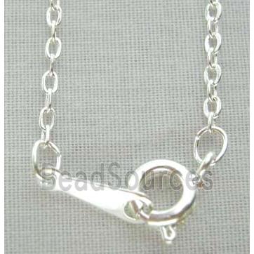 Silver Plated Copper Necklace Chain