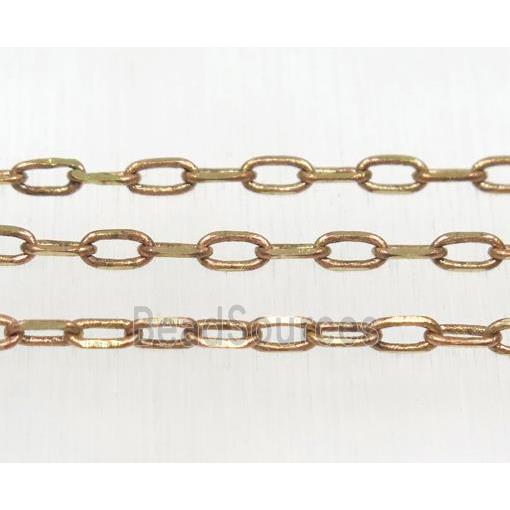 Raw Brass faceted Chain Jewelry Chain