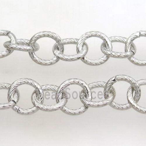 iron chain, platinum plated