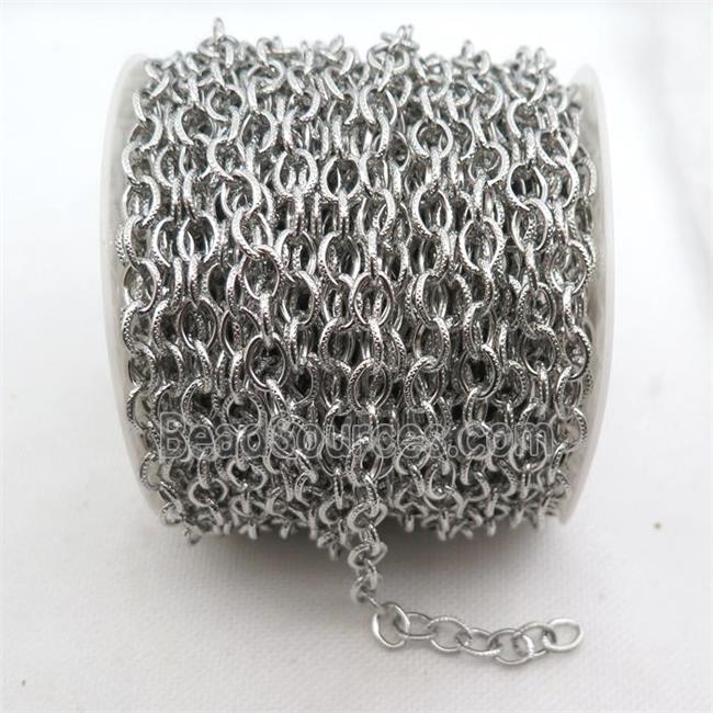 iron chain, platinum plated