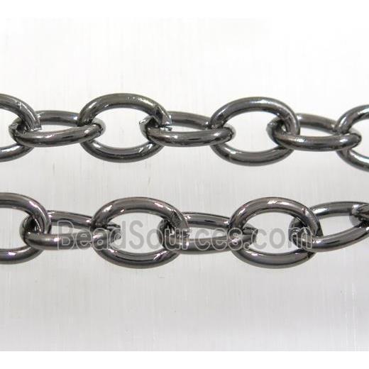 iron chain, black plated