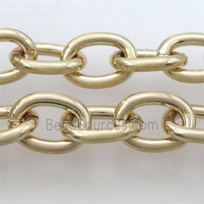 Aluminum chain, gold plated