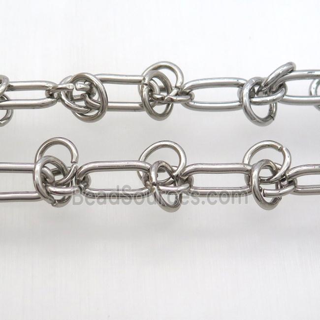 iron chain, platinum plated