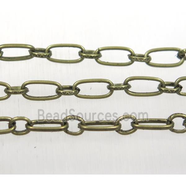 iron chain, Antique bronze plated