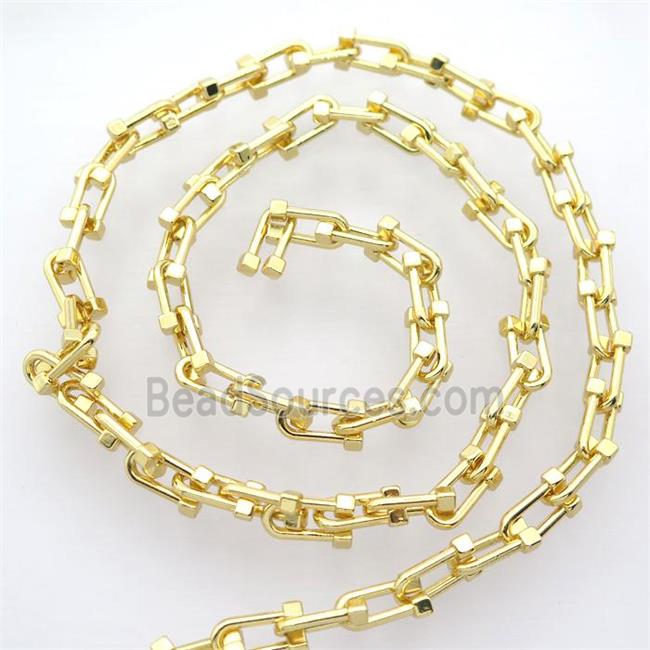 alloy chain, gold plated