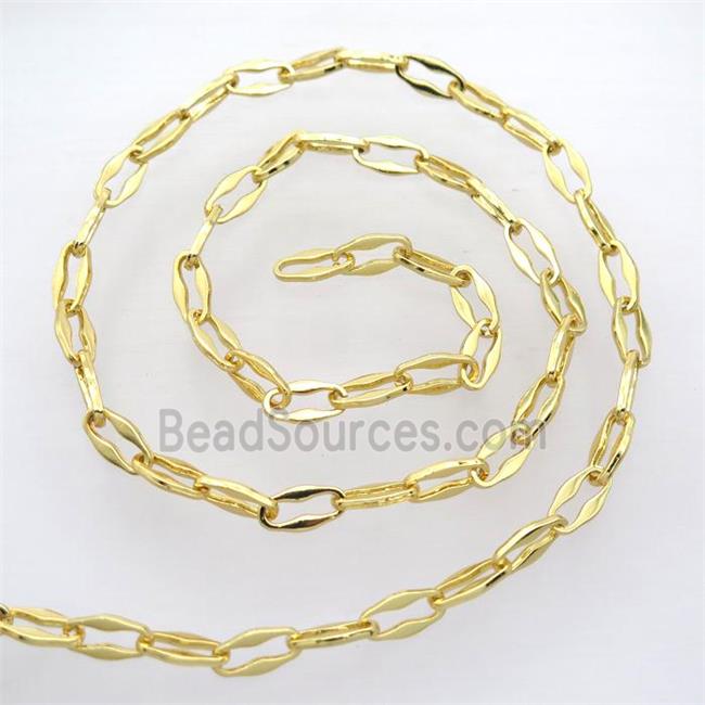 alloy chain, gold plated