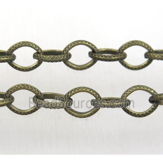 iron chain, Antique bronze plated