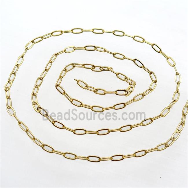 copper chain, gold plated