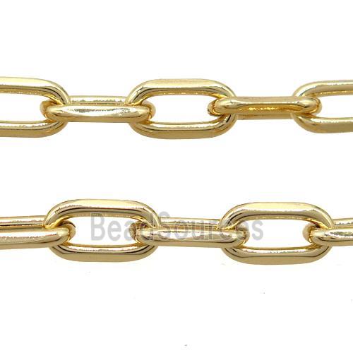 iron chain, gold plated