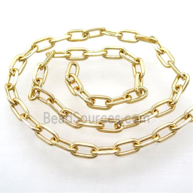 iron chain, gold plated