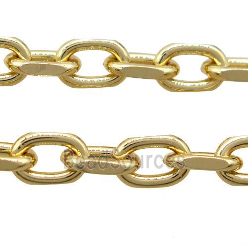 iron chain, gold plated