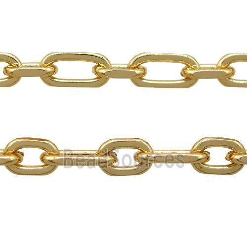 iron chain, gold plated