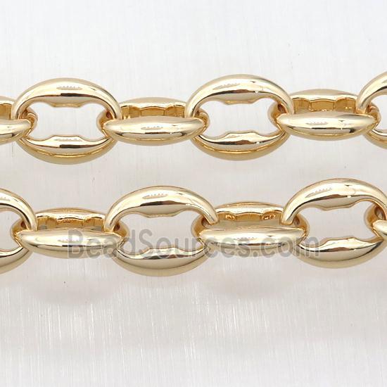 Alloy Chain, lt.gold plated