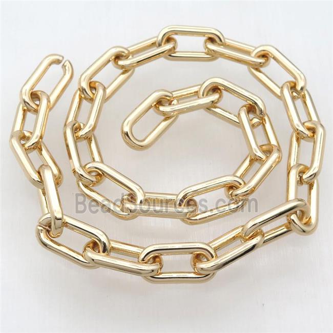 Alloy Chain, lt.gold plated