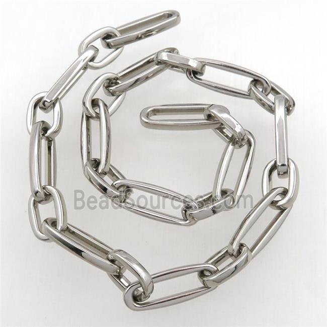 Alloy Chain, platinum plated