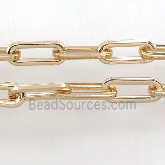 Alloy Chain, lt.gold plated