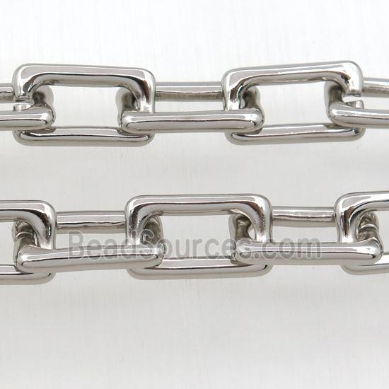 Alloy Chain, platinum plated