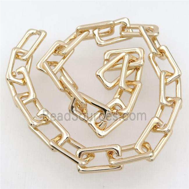 Alloy Chain, lt.gold plated