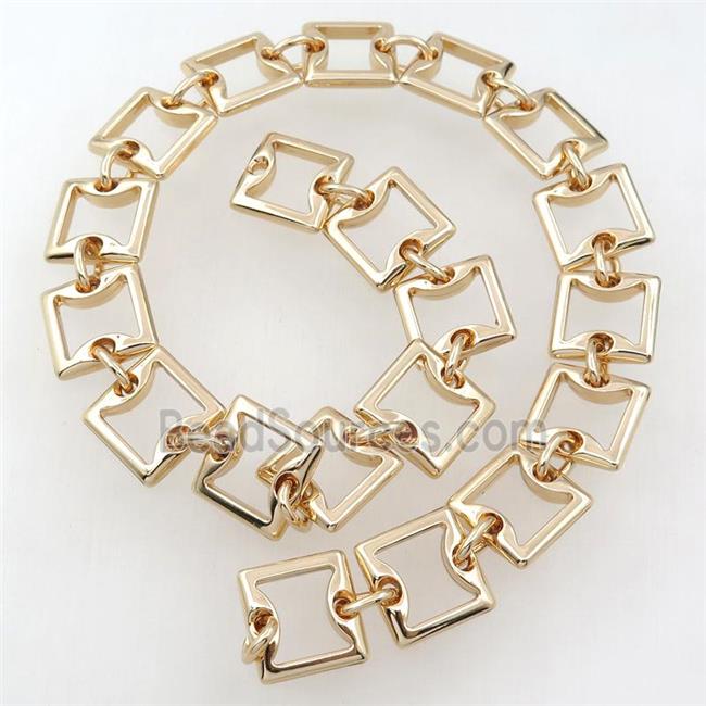 Alloy Chain, lt.gold plated