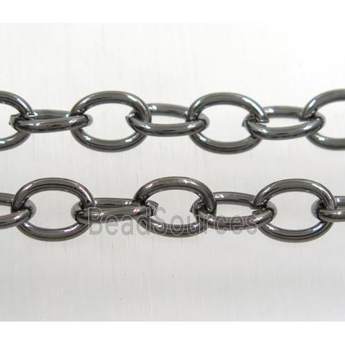 iron chain, black plated