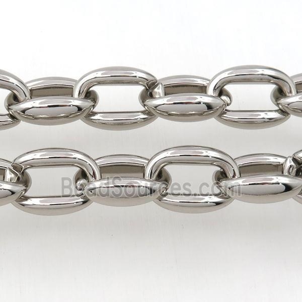 Alloy Chain, platinum plated