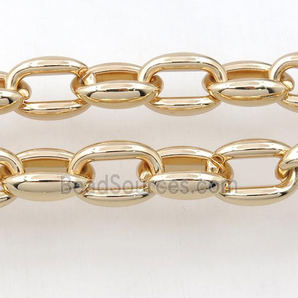 Alloy Chain, lt.gold plated