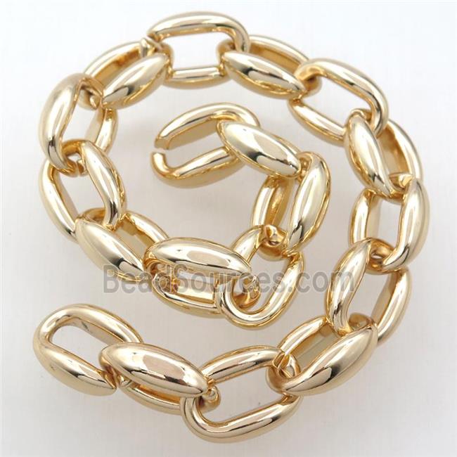 Alloy Chain, lt.gold plated