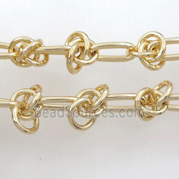 Iron chain, gold plated