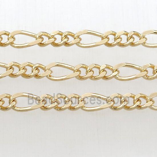 Brass chain, gold plated