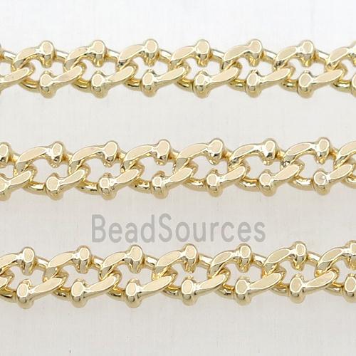 Brass chain, gold plated