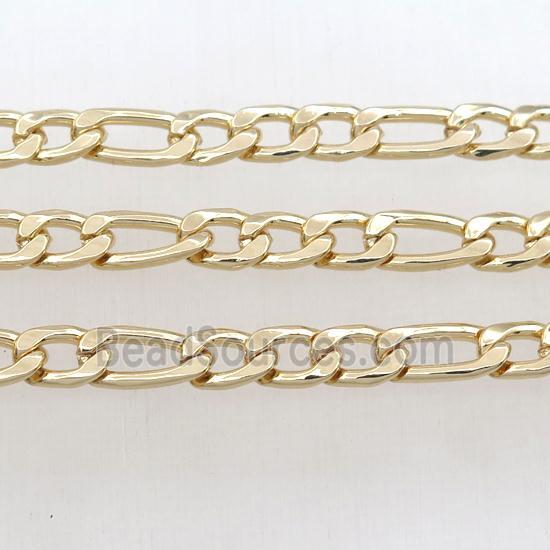 Iron chain, gold plated