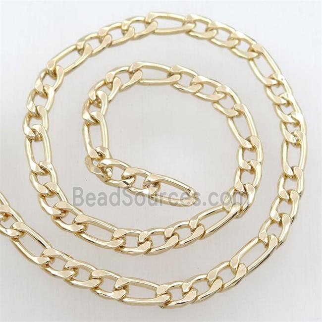 Iron chain, gold plated