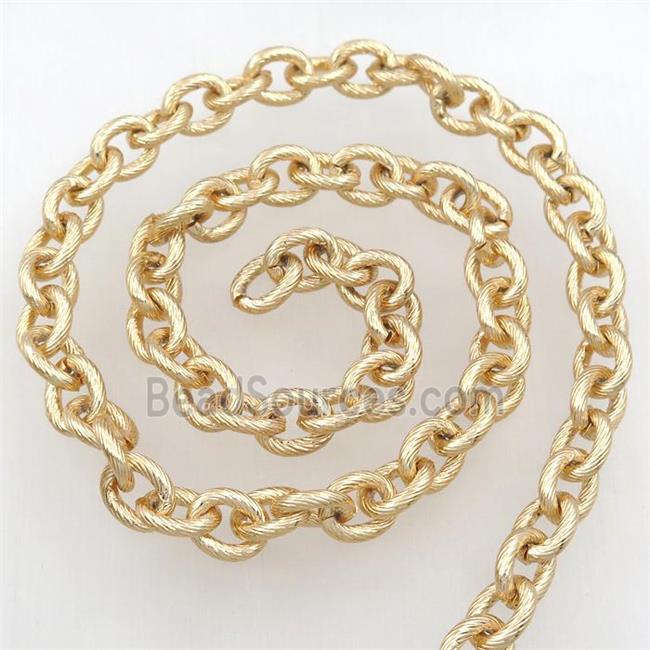 Iron chain, gold plated