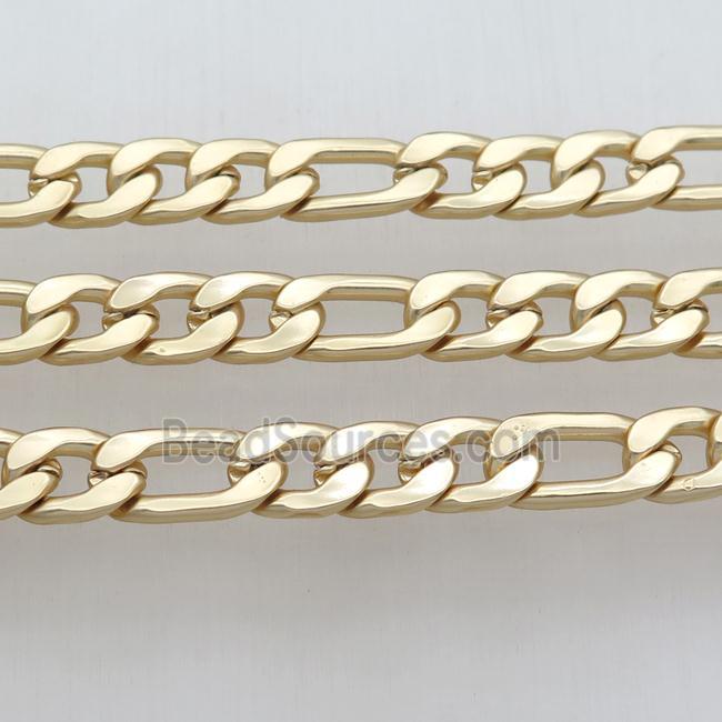 alloy curb chain, duckgold plated