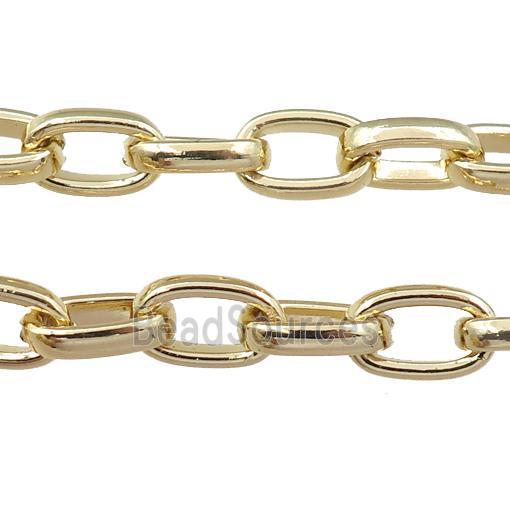 Iron chain, gold plated