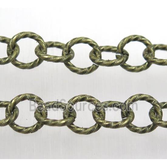 iron chain, Antique bronze plated