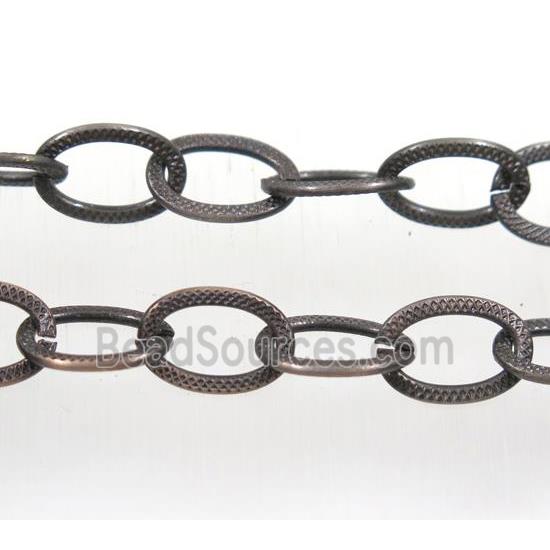 Iron chain, Antique red