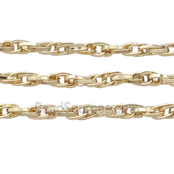 Iron chain, 14K gold plated