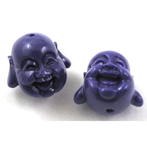 Compositive coral bead, smile buddha