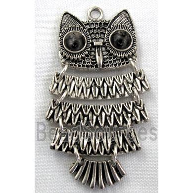 Tibetan Silver Owl Charms pendants