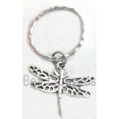 Tibetan Silver dragonfly pendants, Lead and nickel Free