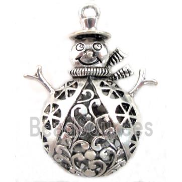 Tibetan Silver snowman pendants, Lead and nickel Free