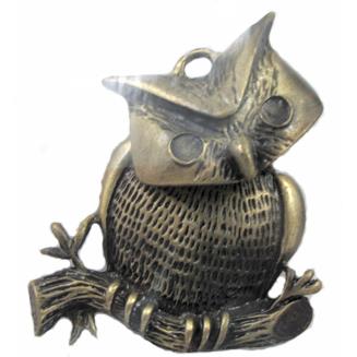 Tibetan Silver Owl, Lead and nickel Free, bronze