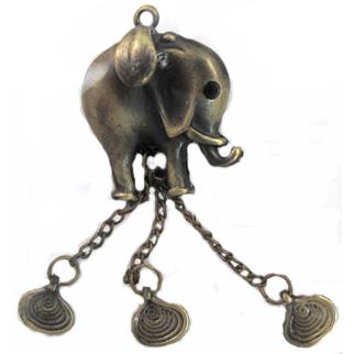 Tibetan Silver elephant pendants, Lead and nickel Free, bronze