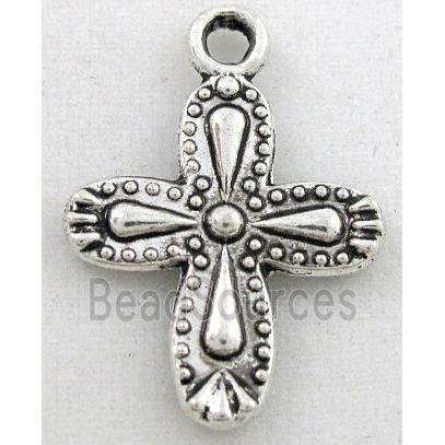 tibetan silver cross pendant, Non-Nickel